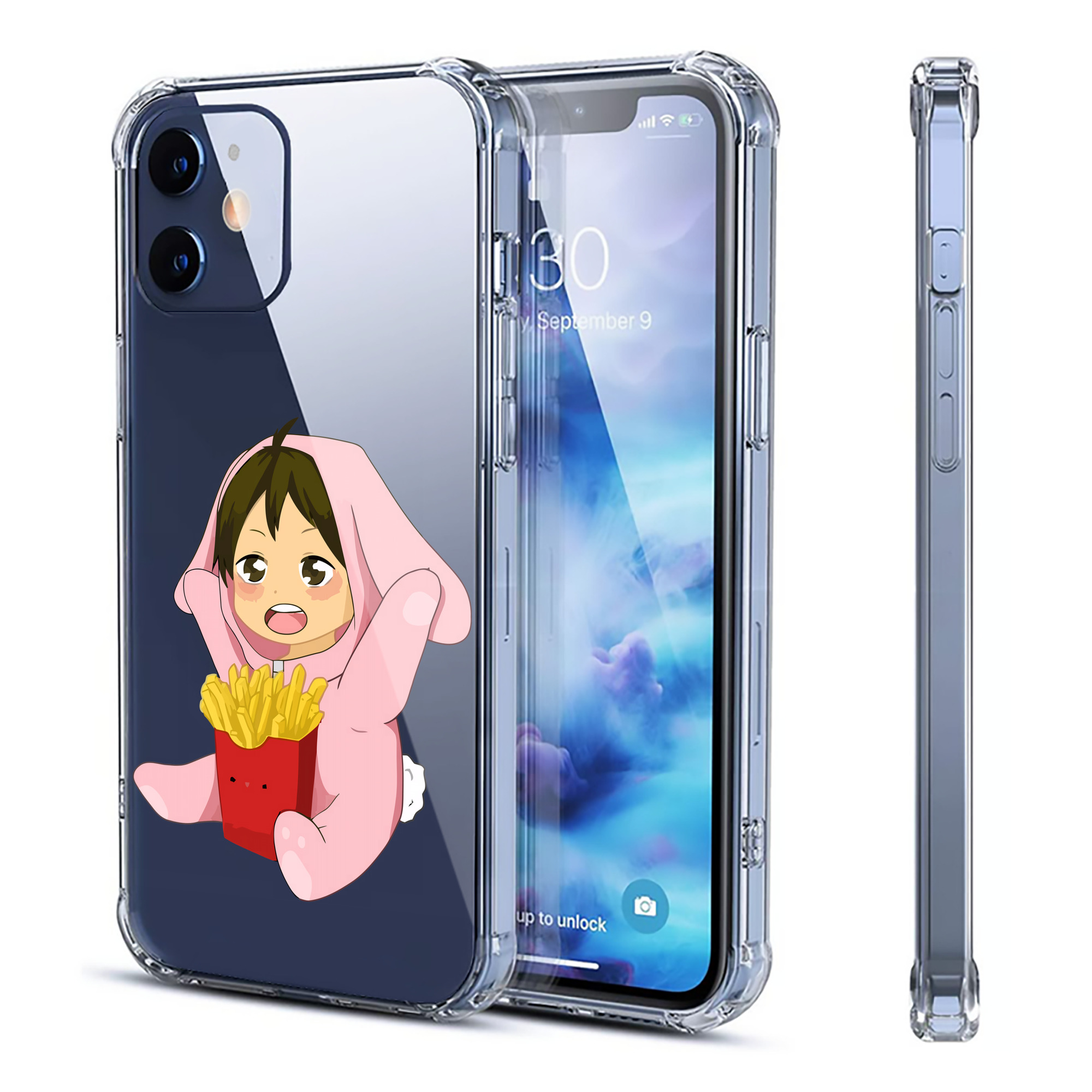 （画像用） ハイキュー!! Haikyu!! 【iPhone 12シリーズ対応】透明スマホケース（クリアソフトケース）